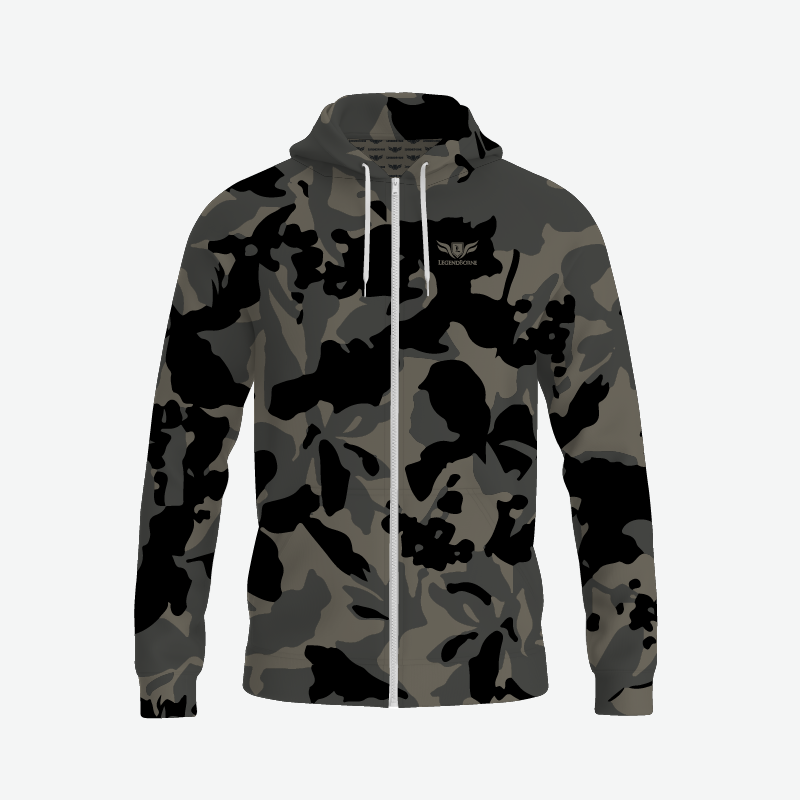 完売品　BELVET Camo Zip Hoodie Leaf Camo Unisex Zip Signature Hoodie - All Color Options