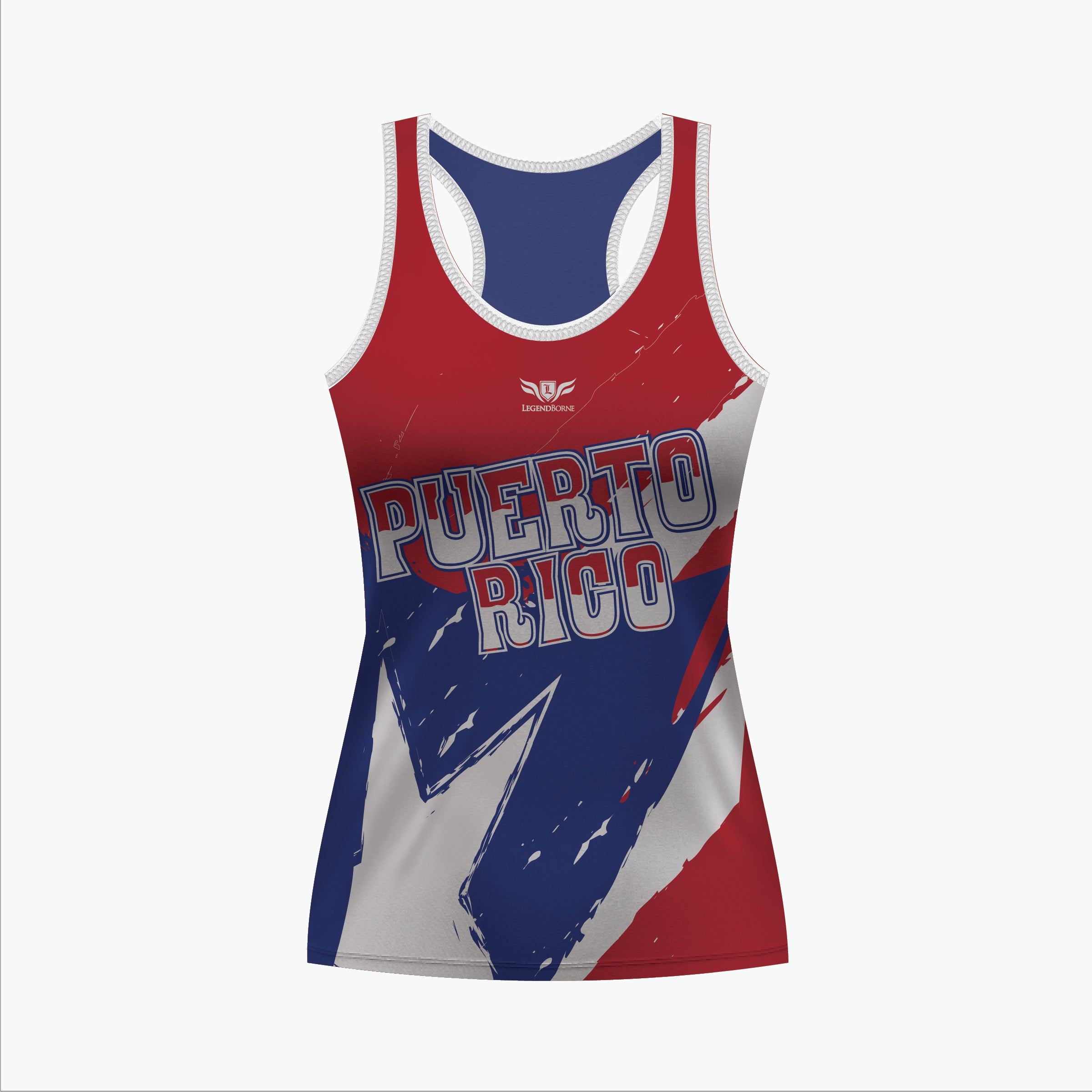 Puerto Rico 2023 Women's Racerback Jersey LegendBorne Puerto Rico 2023 Women's Racerback Jersey LegendBorne